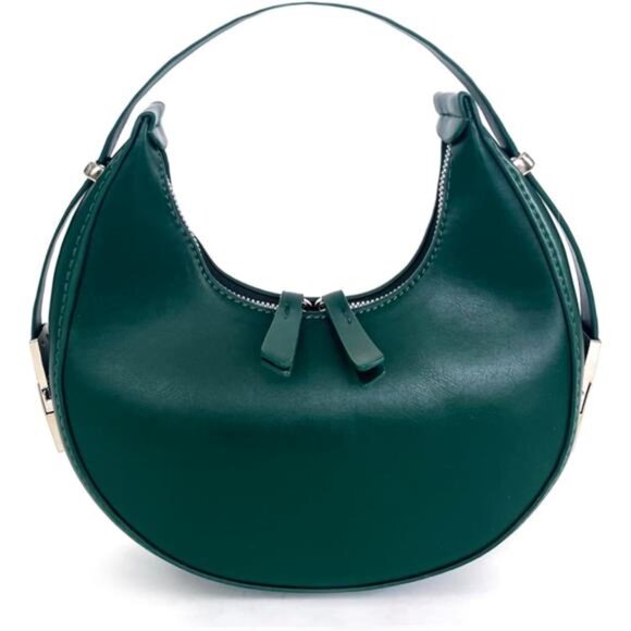 Leather Hobo Handbag – Convertible Clutch, Wristlet & Shoulder Bag - Picture 1 of 2